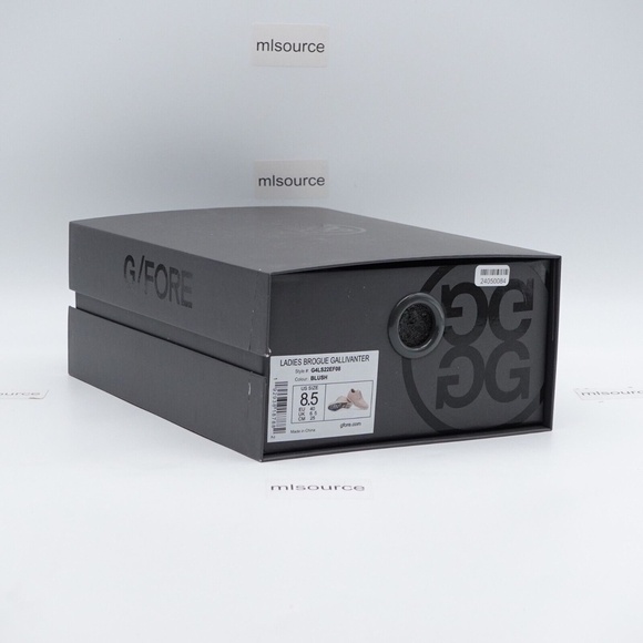 NEW G/FORE Women's Gallivanter Brogue Wingtip Golf Shoes G4LS22EF08 Blush - Picture 8 of 16